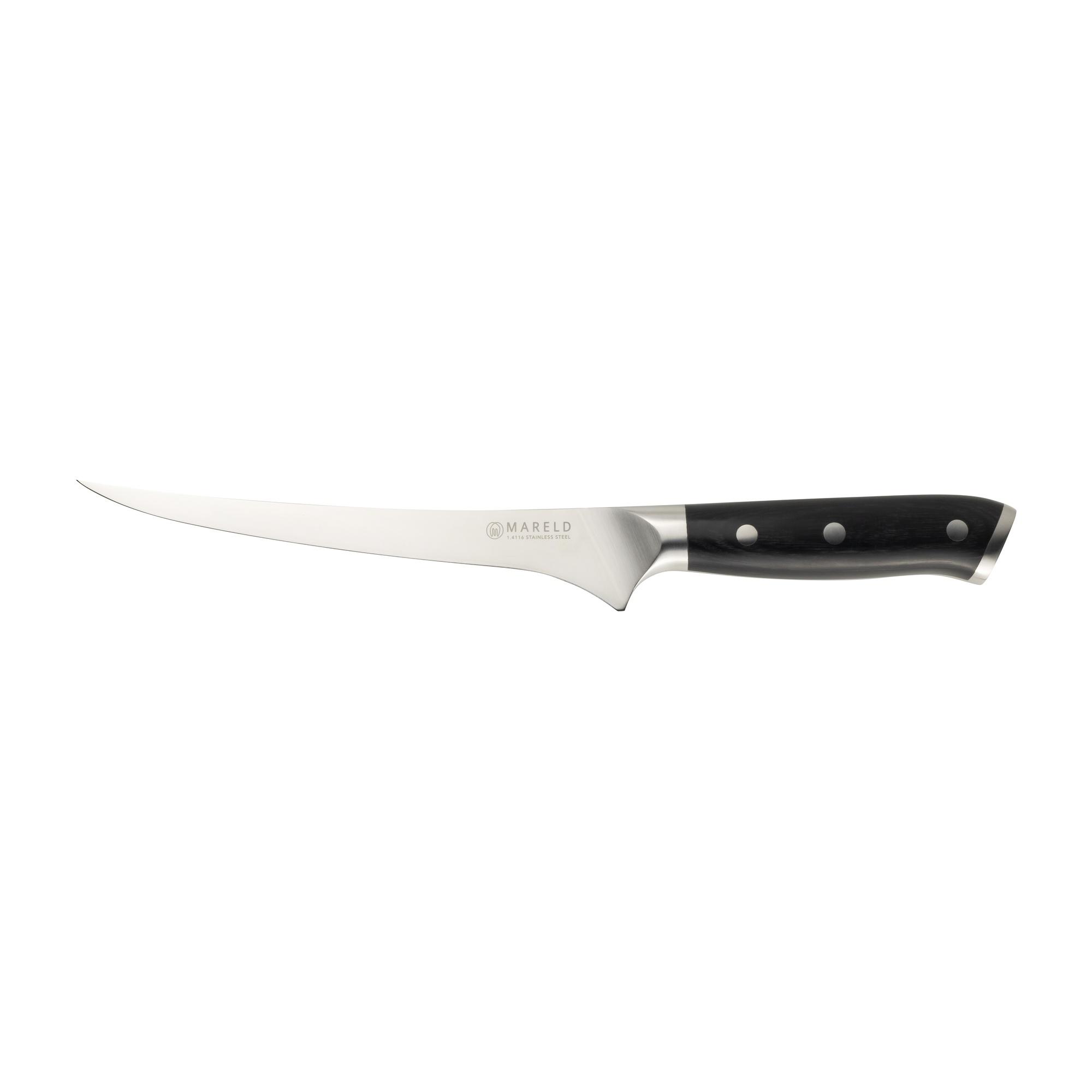 Mareld Europees Fileermes 19 cm Zwart