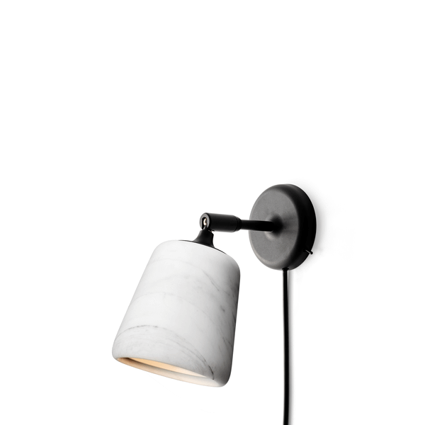 Bilde av New Works Materiale Vegglampe Hvit Marmor