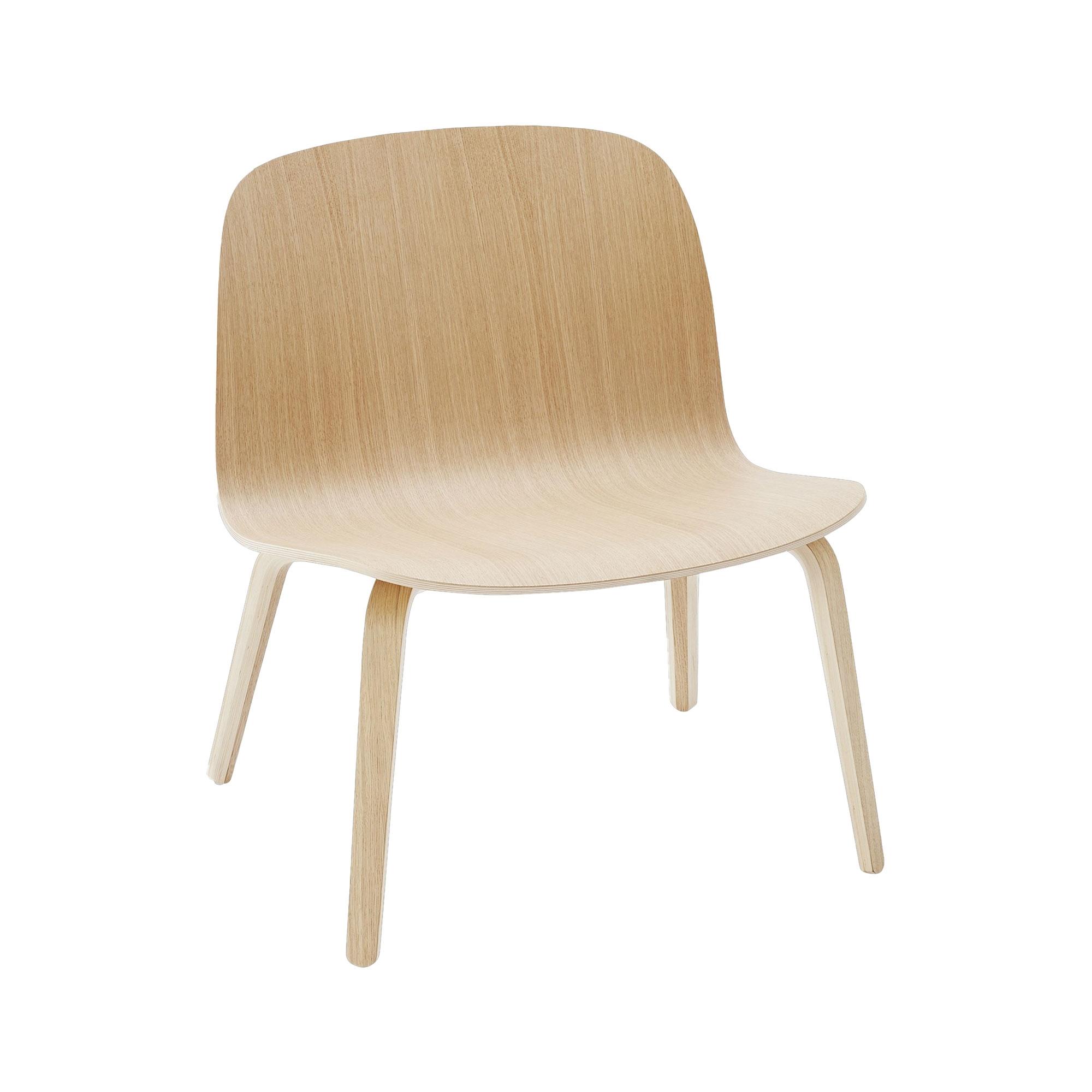 Sillón Muuto Visu con Base de Madera Roble