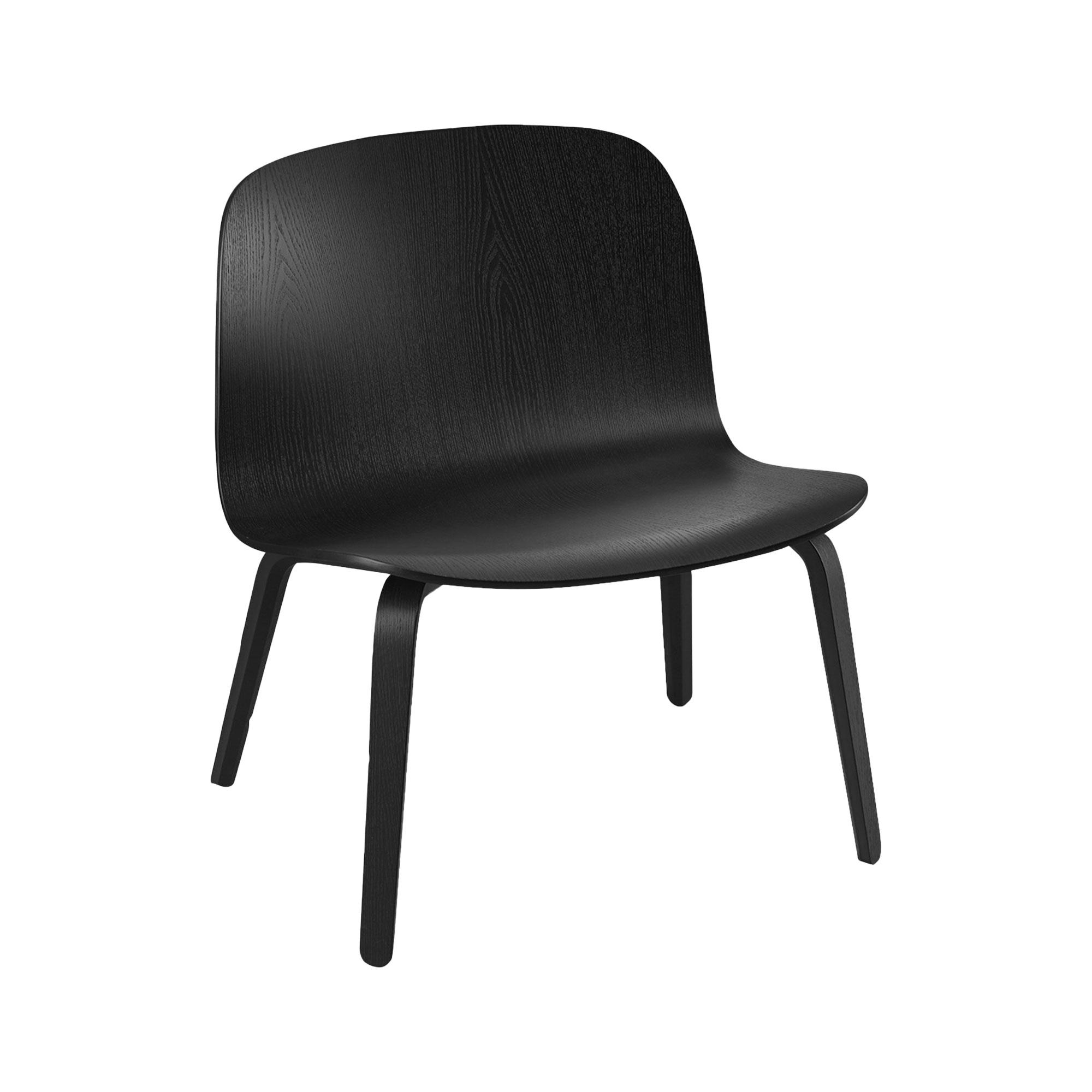 Muuto Visu Armchair w. Wood Base Black