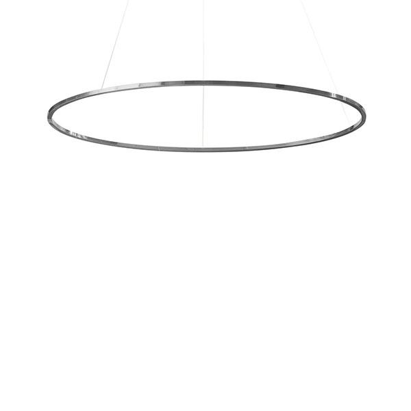 Nemo Ellisse Major Pendant Light Polished Aluminum/ White Uplight 3000k