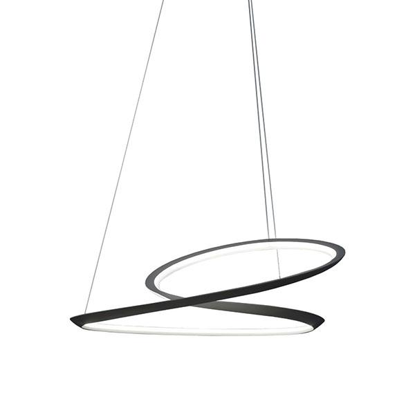 Nemo Kepler Hanglamp Zwart Uplight 3000K