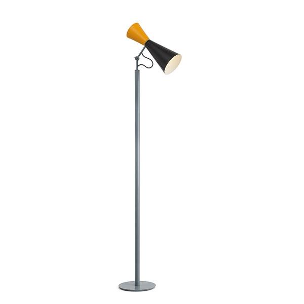 Nemo Parliament Floor Lamp Black and Yellow