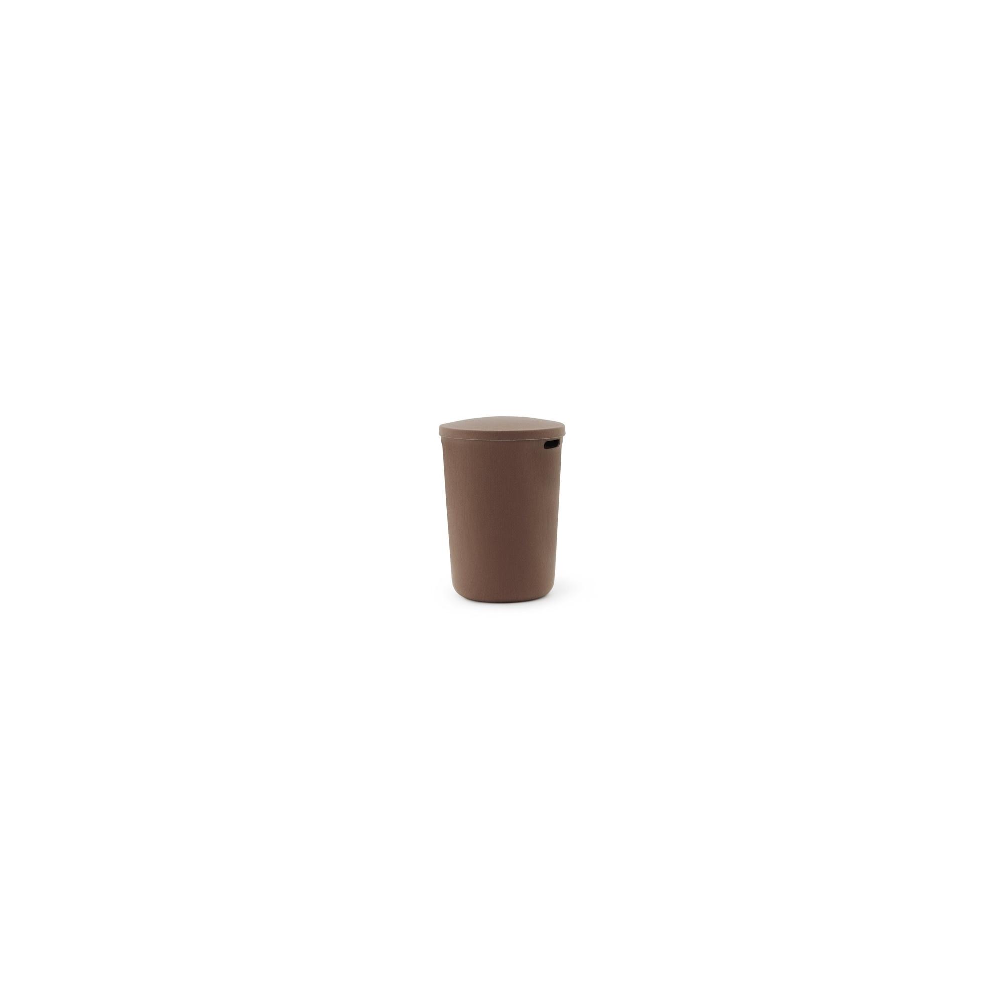 Normann Copenhagen Hide Laundry Basket Brown