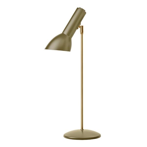 4: Cph Lighting Oblique Bordlampe Olivengrøn/Messing