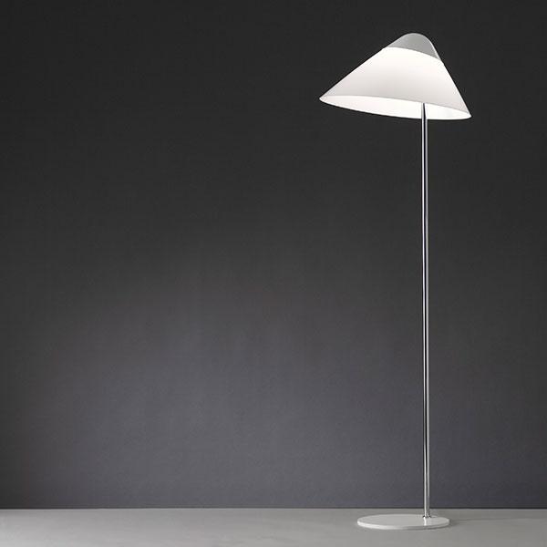 Pandul Opala MAXI Lampa Stojąca Szara Góra, Szara Podstawa