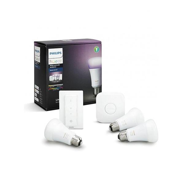 Philips Hue White & Color Ambiance 9W E27 Starter Kit