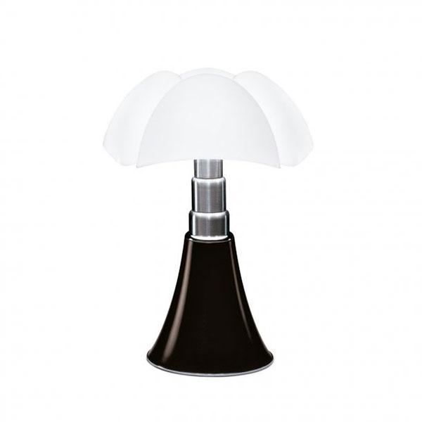 Lampe à Poser Martinelli Luce Pipistrello 1965, Modèle Moyen, Marron Foncé