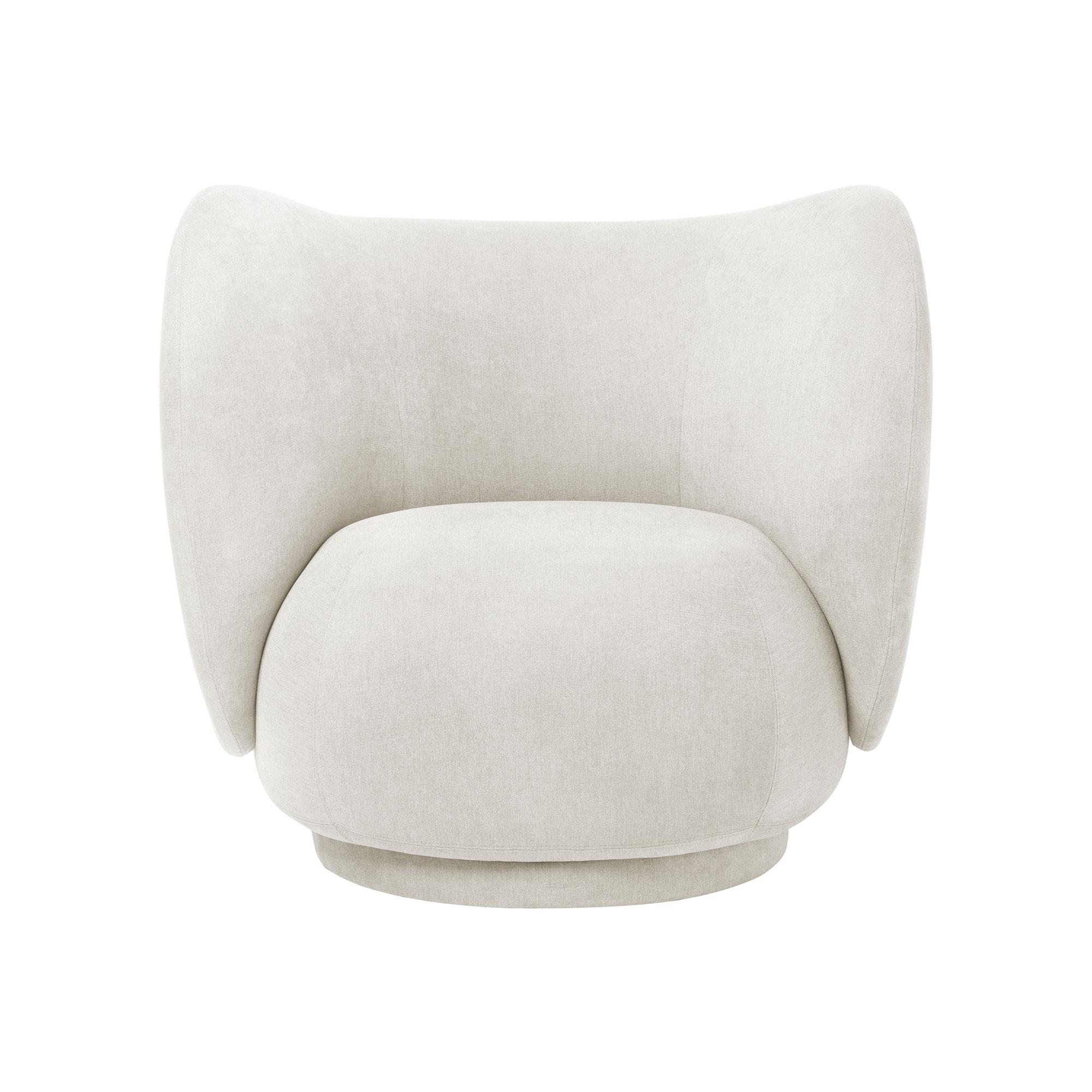 Ferm Living Rico Sillón Bouclé Marfil