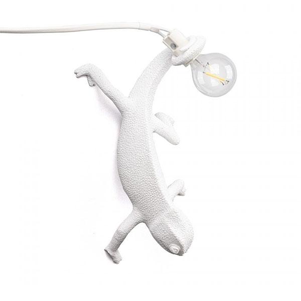 Seletti Chameleon Going Down Applique Bianca