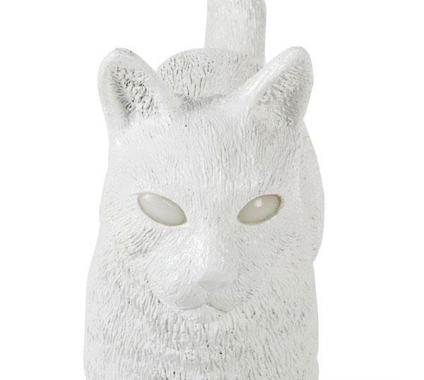 SELETTI lampada Jobby gatto - Bianco e Nero