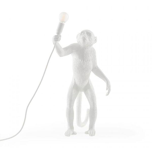 Seletti Monkey Standing Bordlampe Hvid