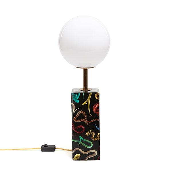 Seletti Toiletpaper Home Snakes Table Lamp White/ Multicolored