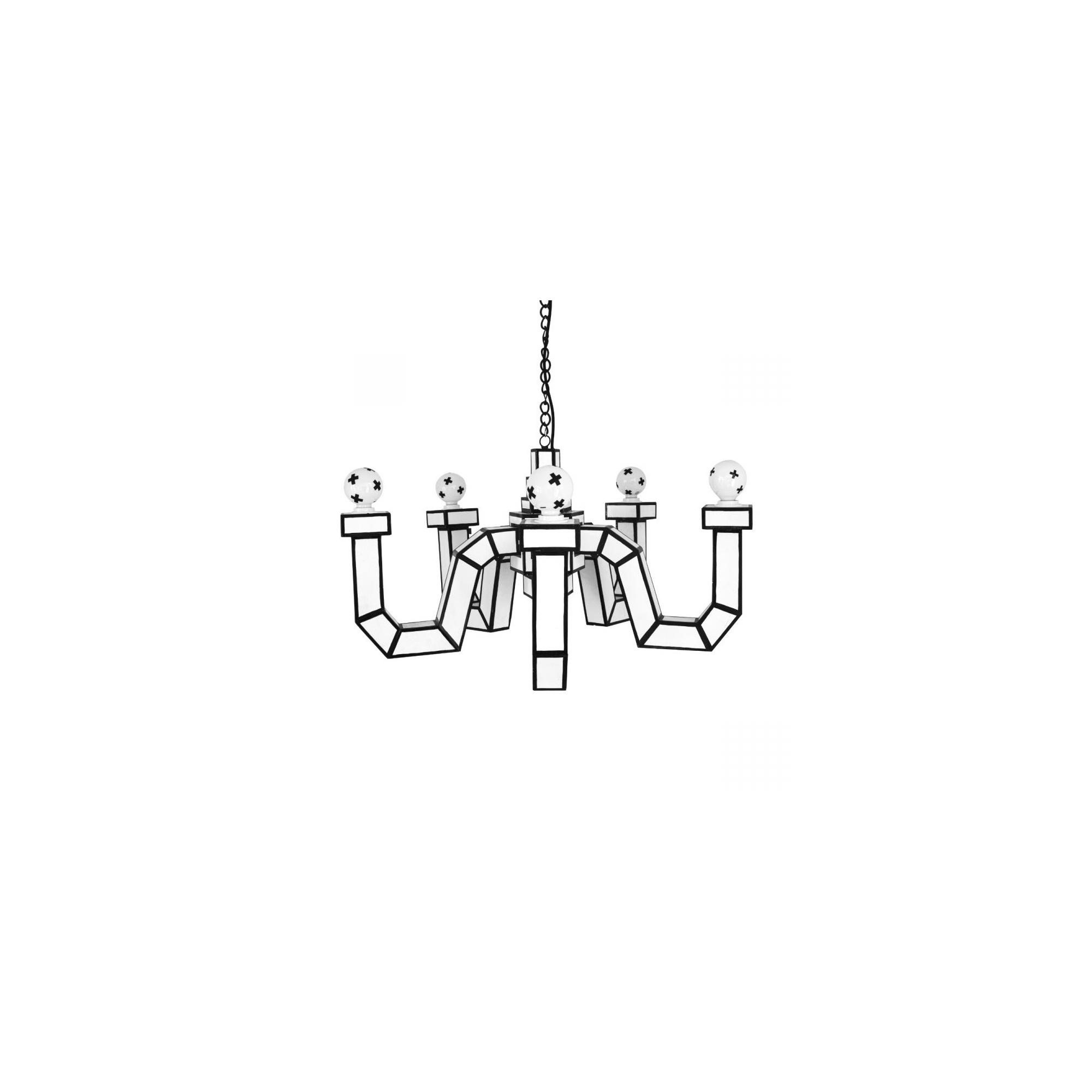 Seletti Cut&Paste Chandelier Black/ White