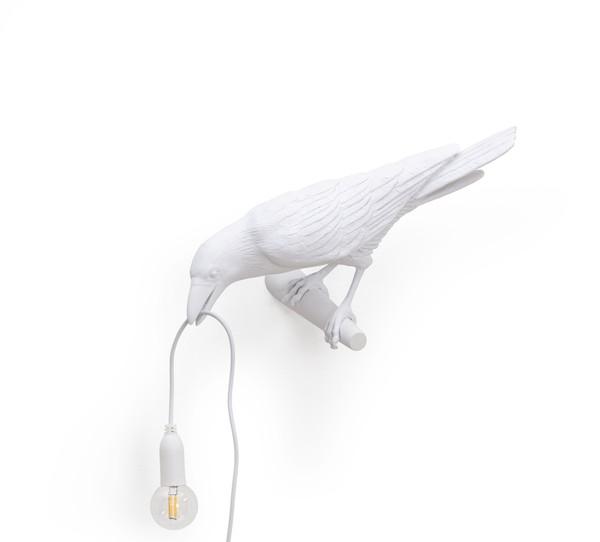 Billede af Bird Lamp Looking Left Væglampe Hvid - Seletti
