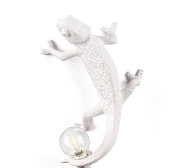 Billede af Seletti Chameleon Going Up Væglampe Hvid