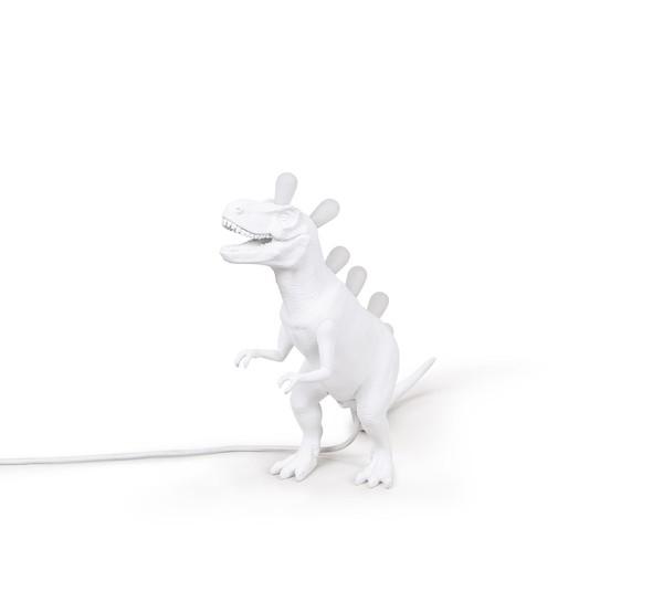 Seletti Jurassic Tiranosaurio Lámpara de Mesa Blanco