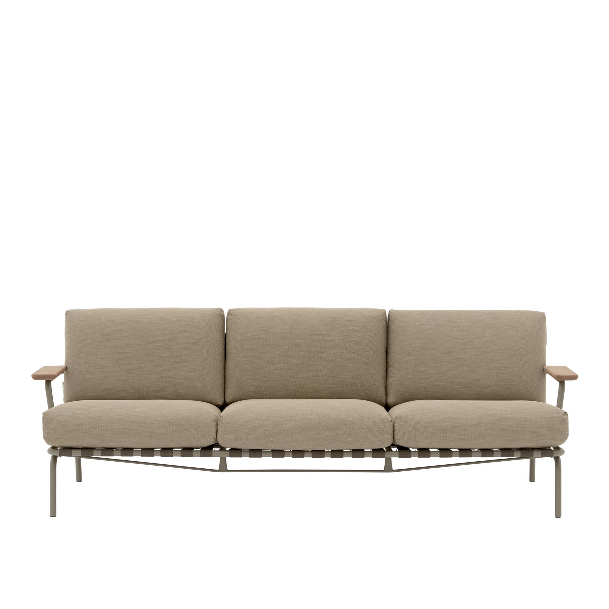 Muuto Settle Sofá Exterior De 3 Plazas Tejido Acanalado 5/Taupe