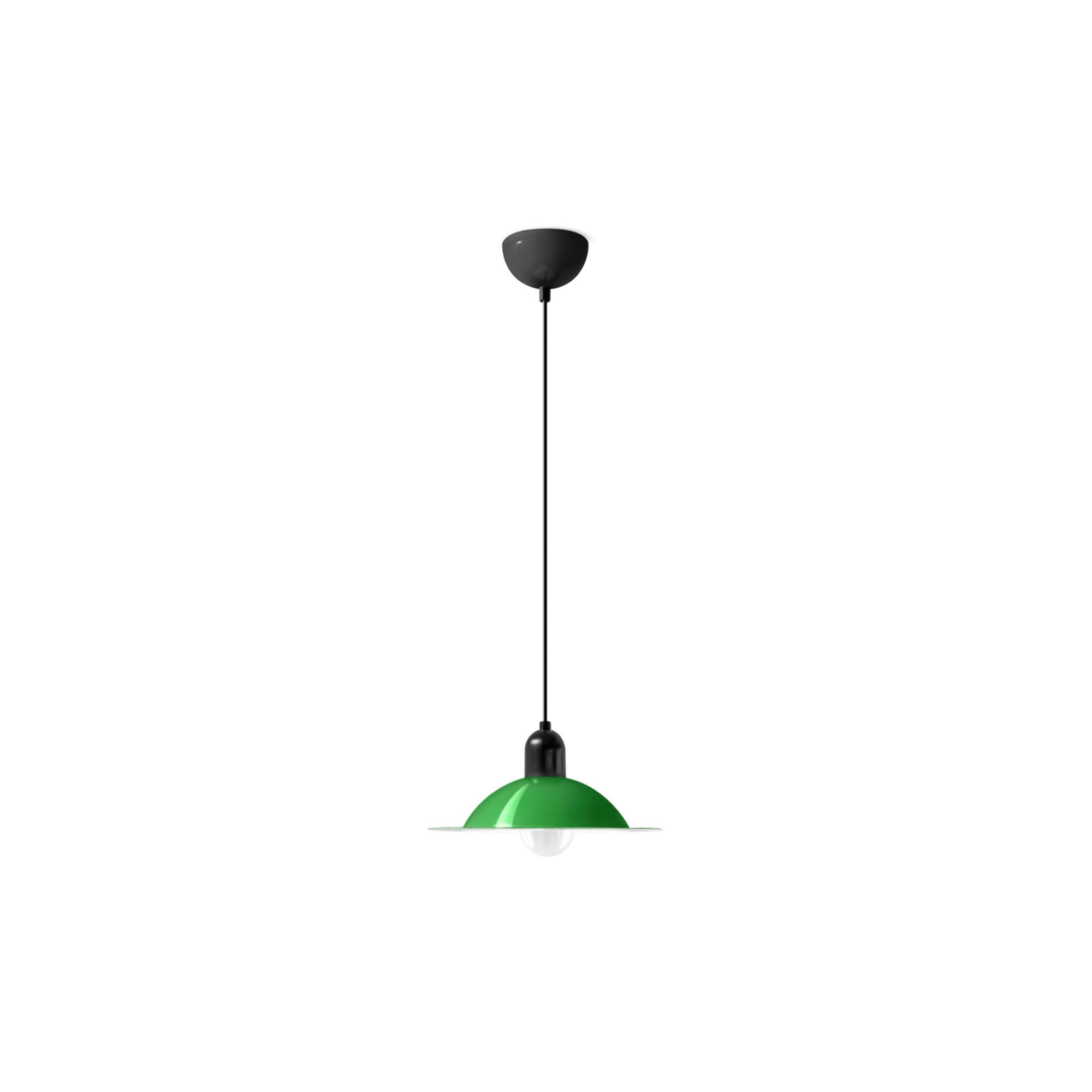 Stilnovo Lampiatta Pendelleuchte Klein Weiß/ Grün
