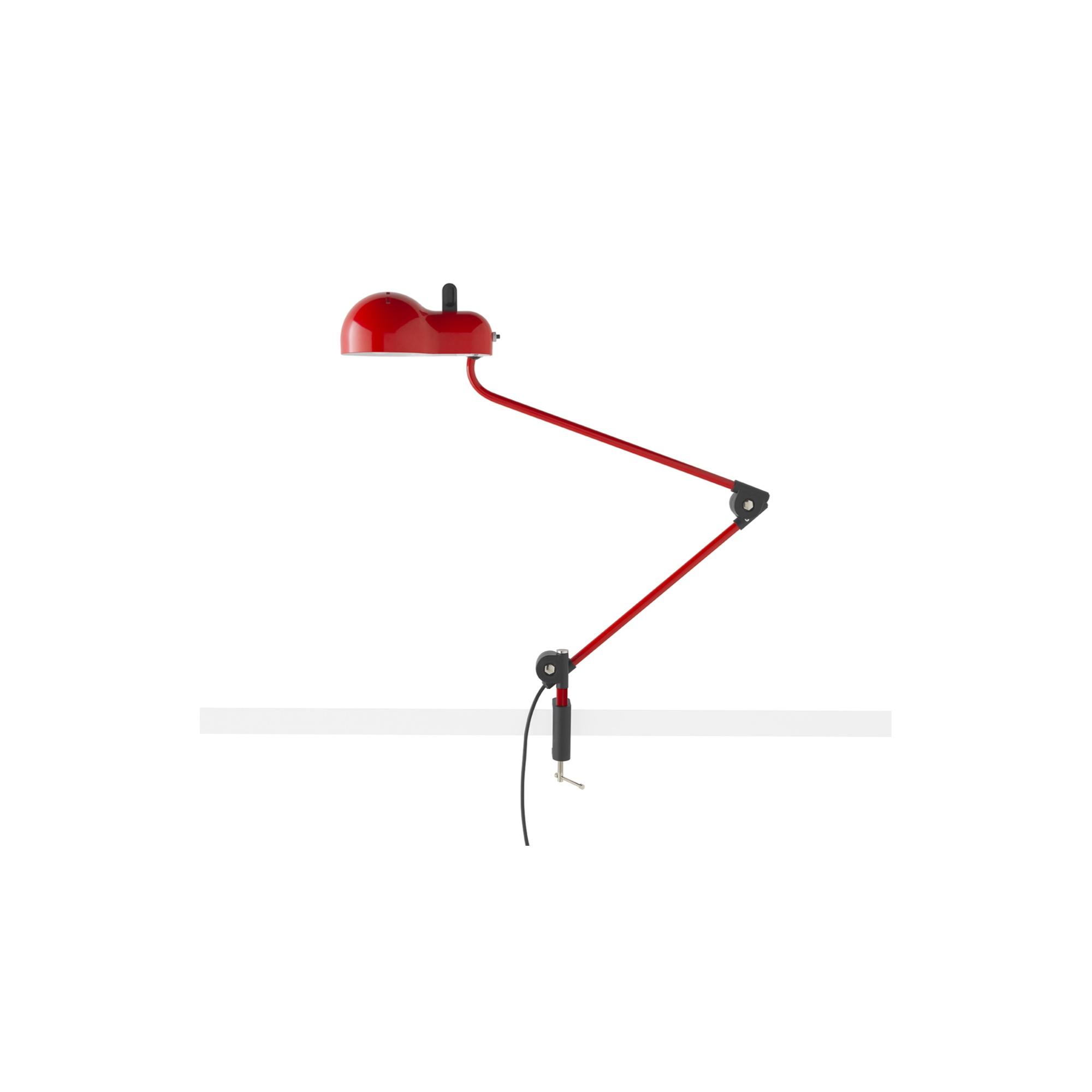 Stilnovo Topo Morsetto Table lamp Red