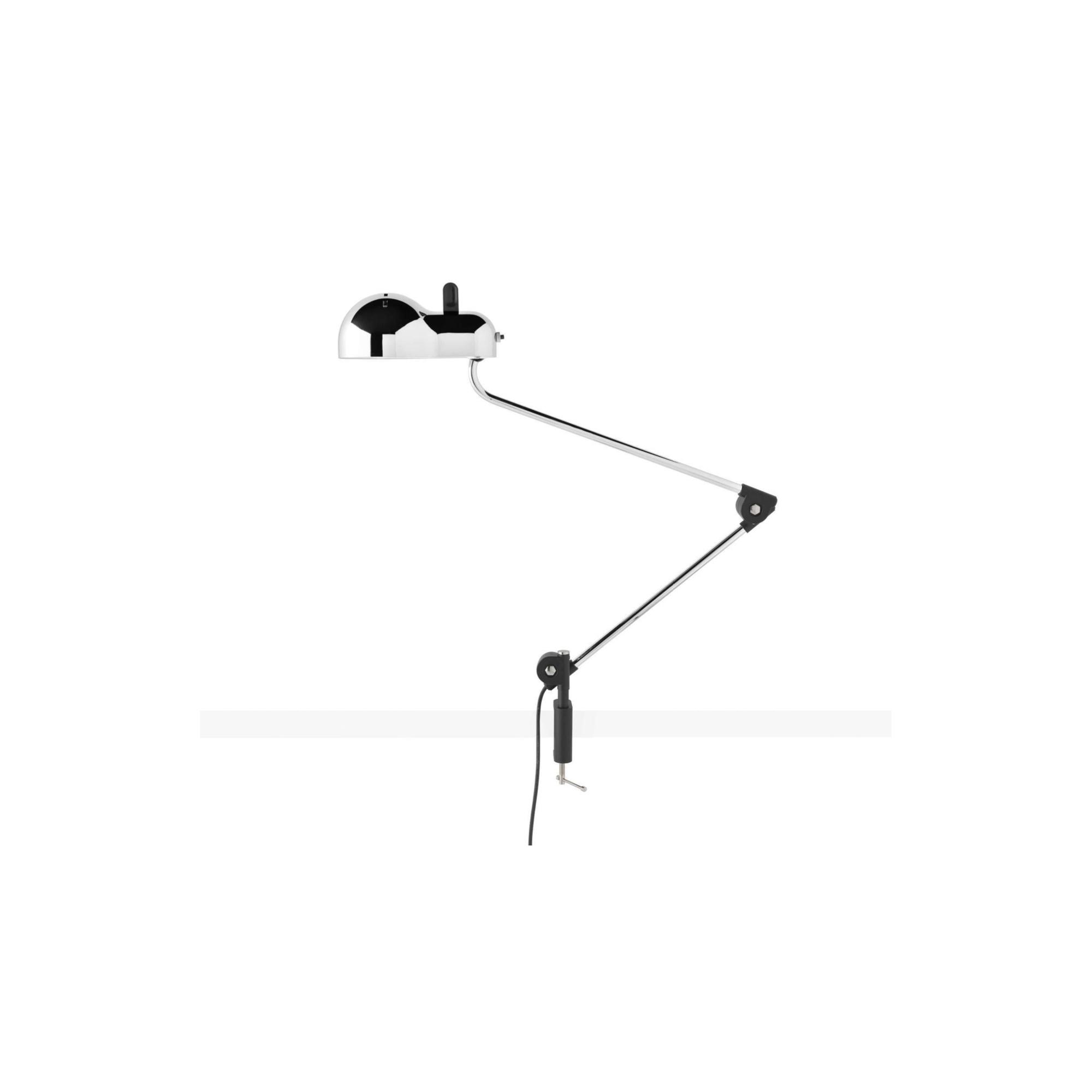 Stilnovo Topo Morsetto Tischlampe Chrom