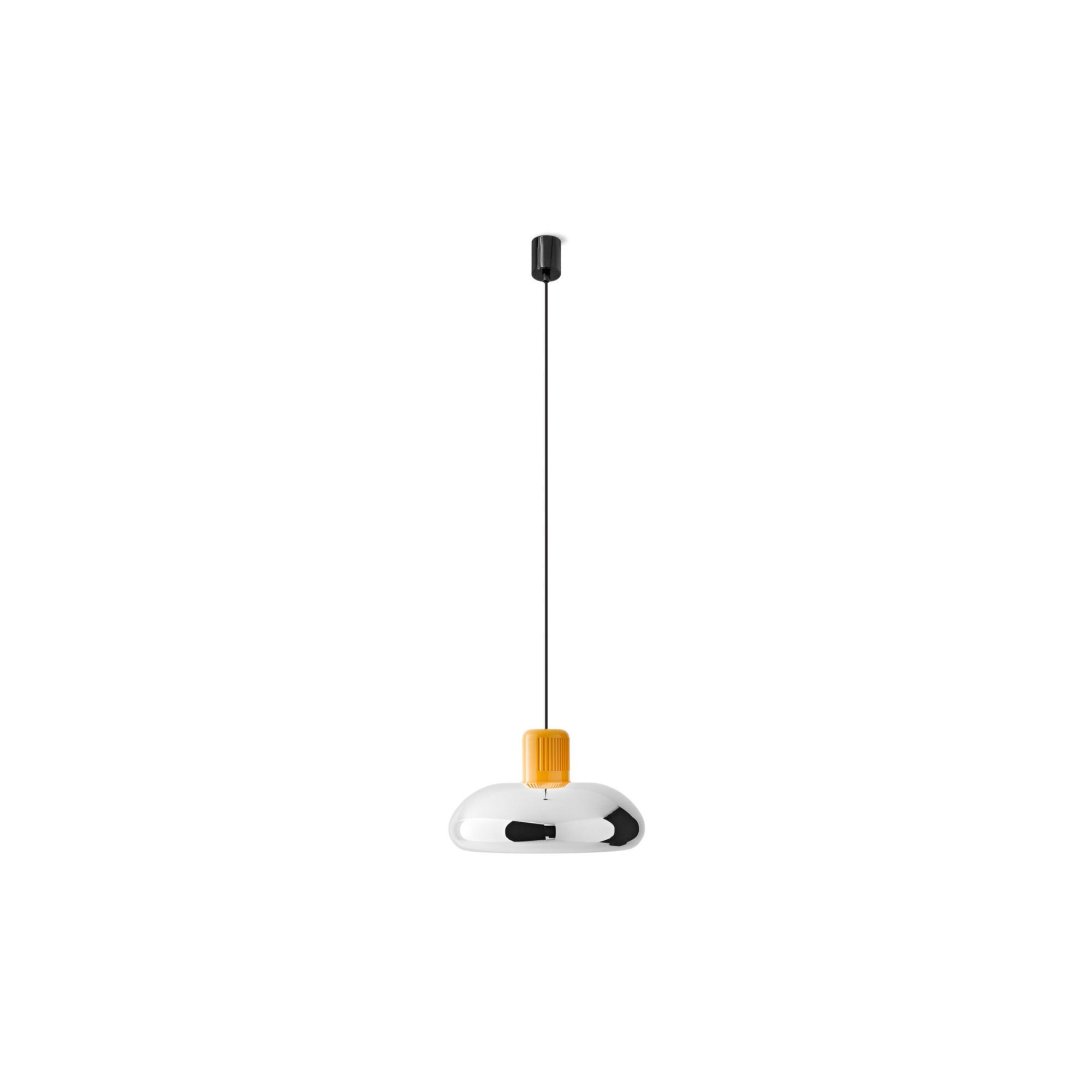 Stilnovo Trepi&ugrave; Taklampa Gul/ Krom
