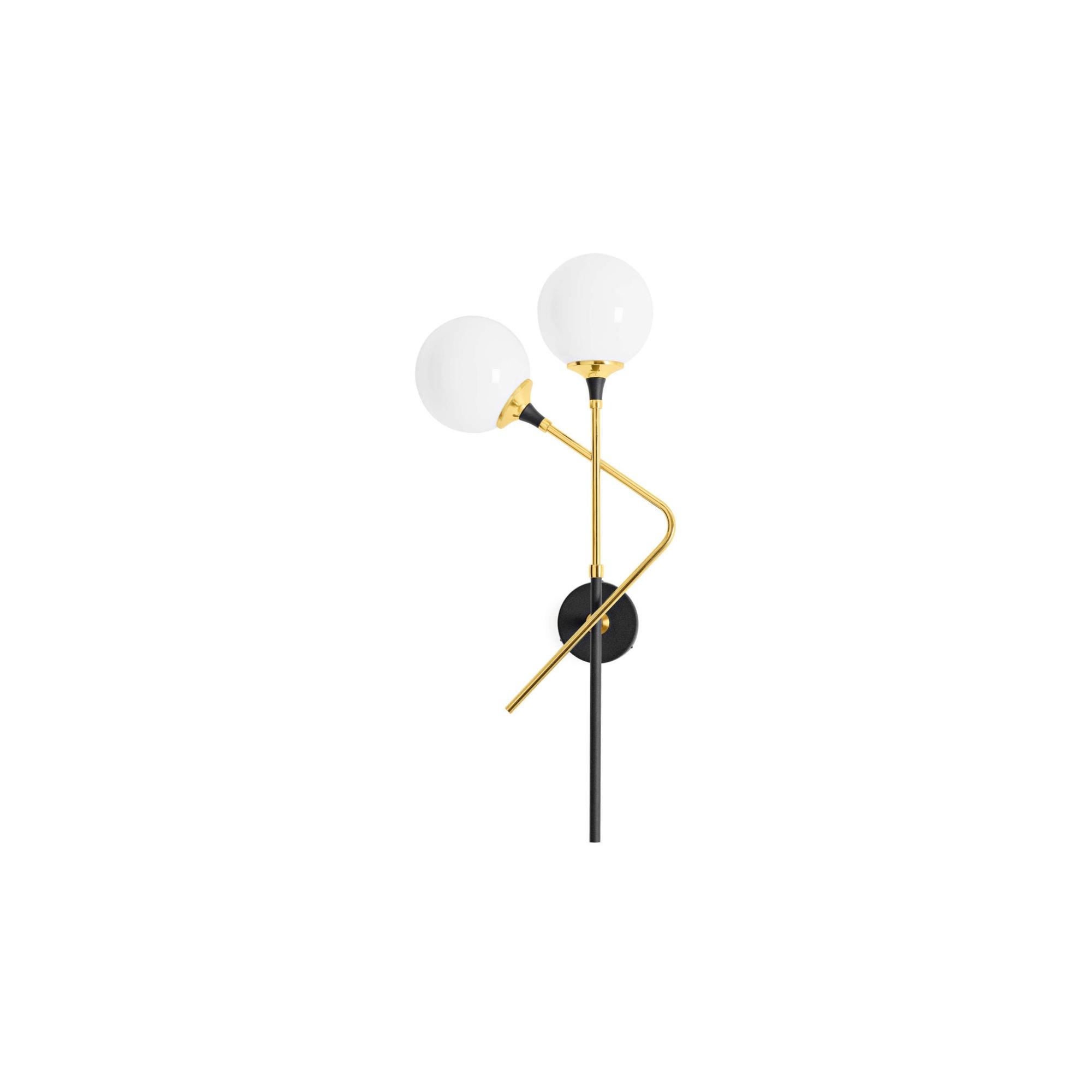 Stilnovo Galassia Wandlamp 2 Goud/ Wit