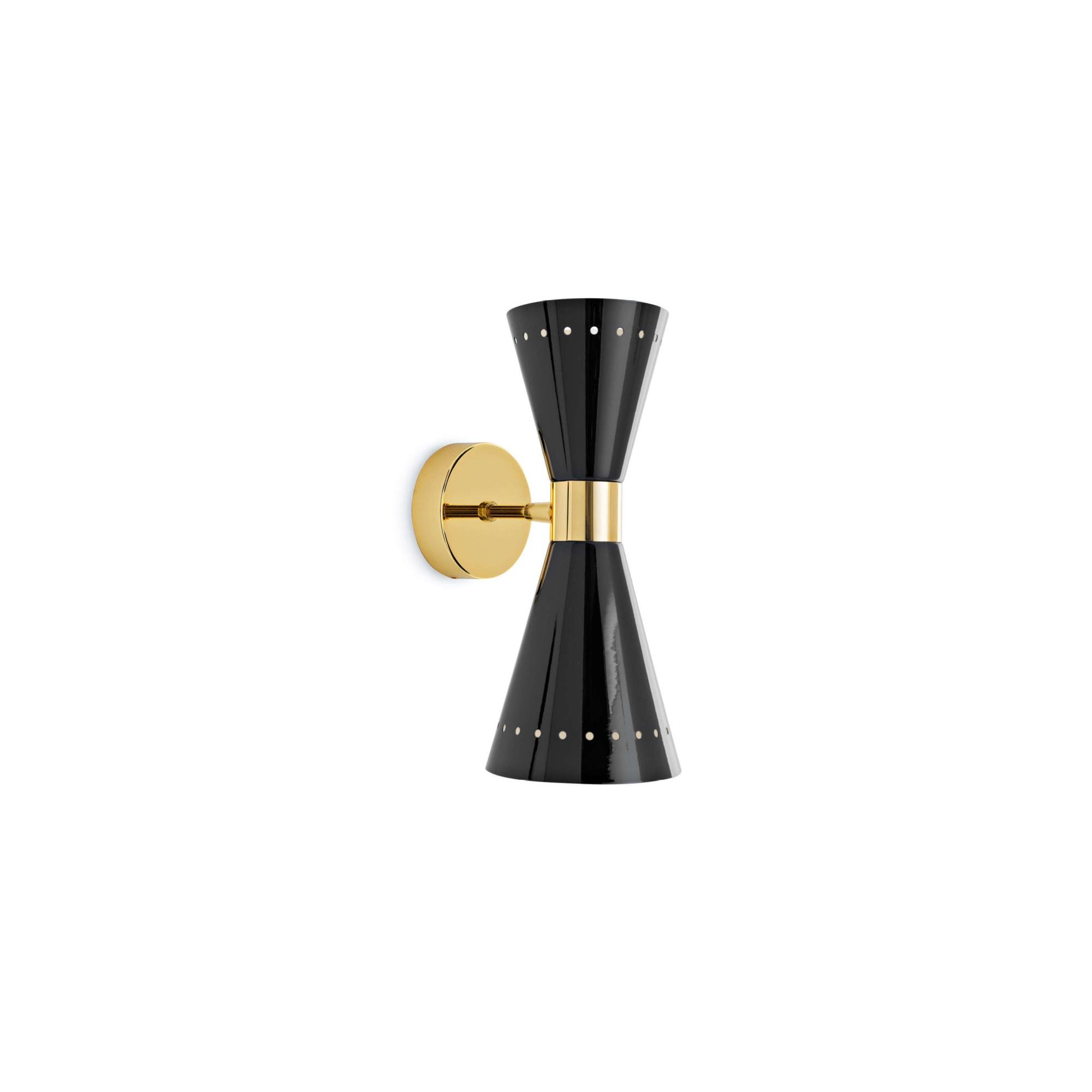 Stilnovo Megafono Wall Lamp 2 Gold/ Black/Ivory