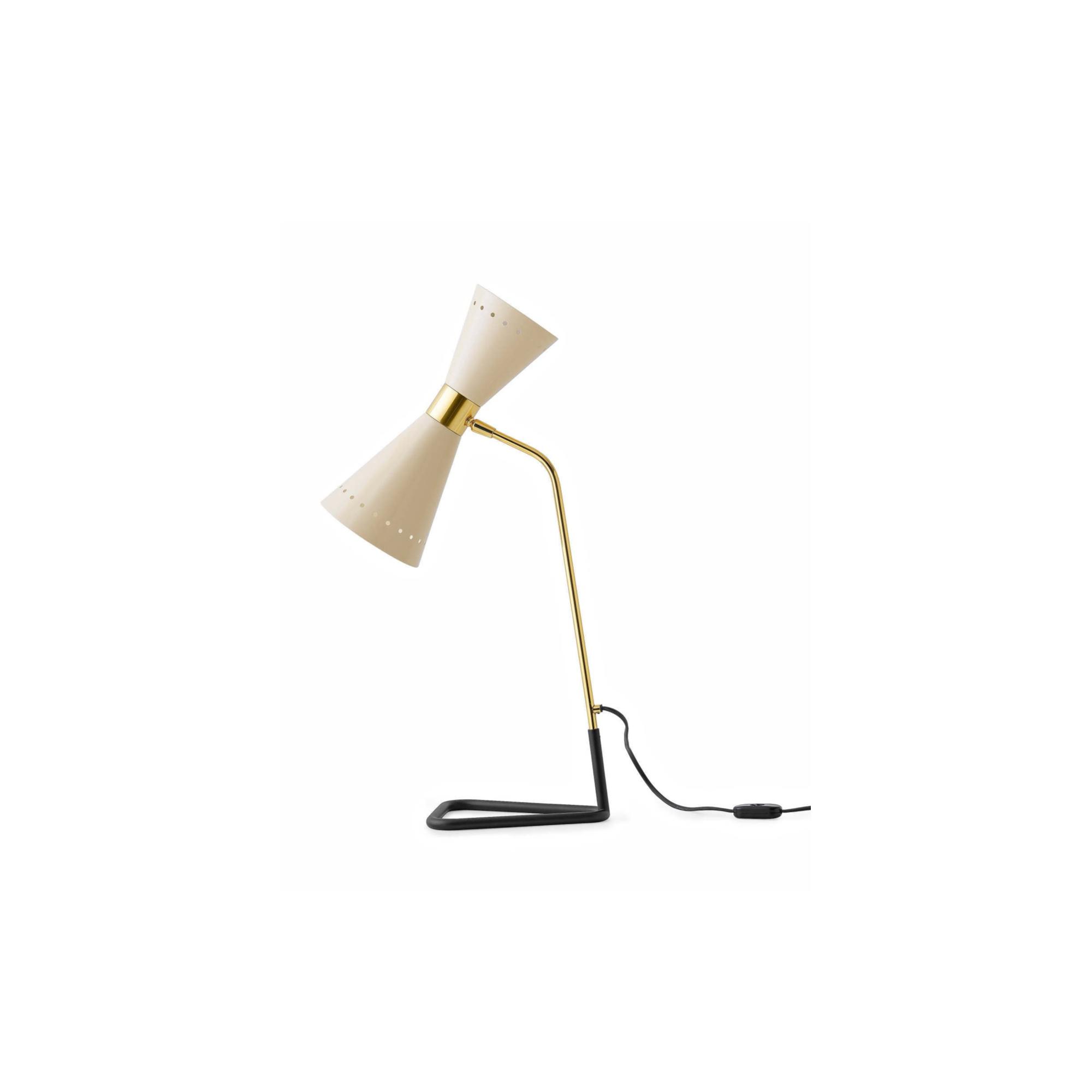Stilnovo Megafono Table Lamp 2 Gold/Ivory