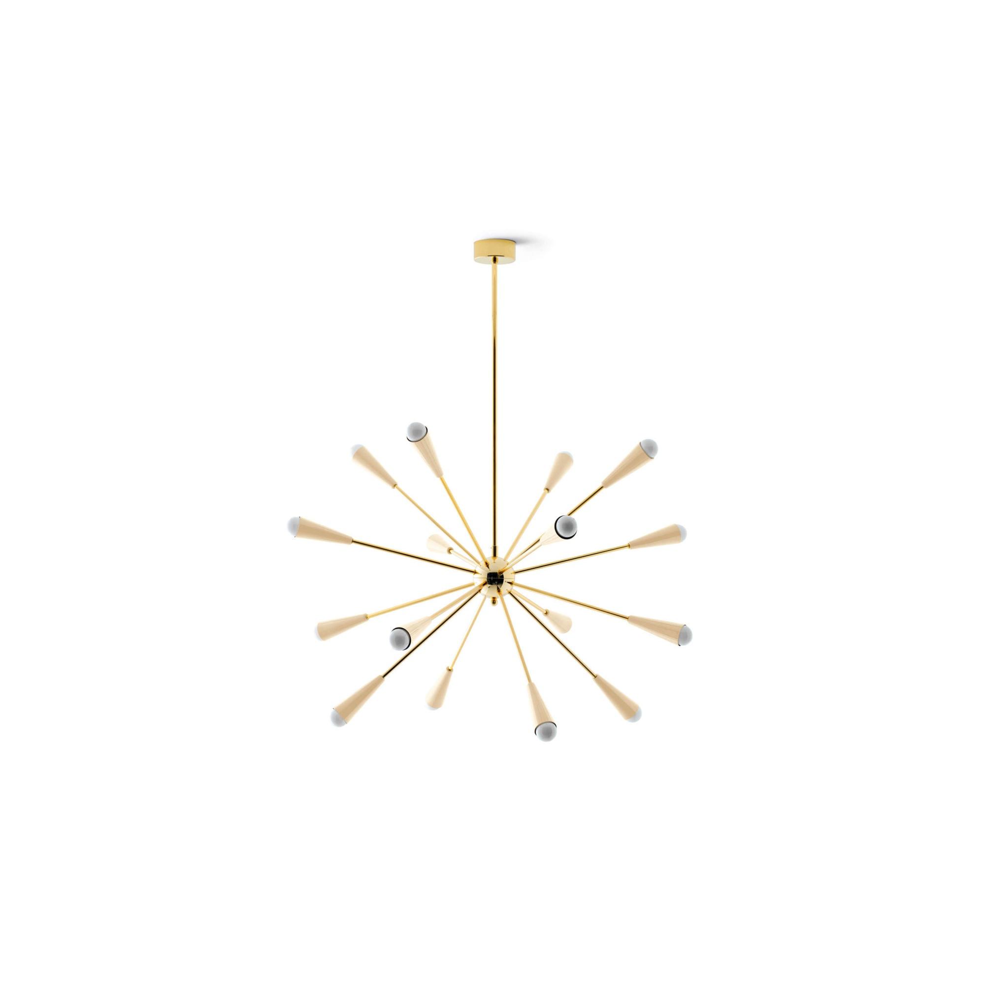 Stilnovo Sputnik Taklampa 16 Guld/Elfenben