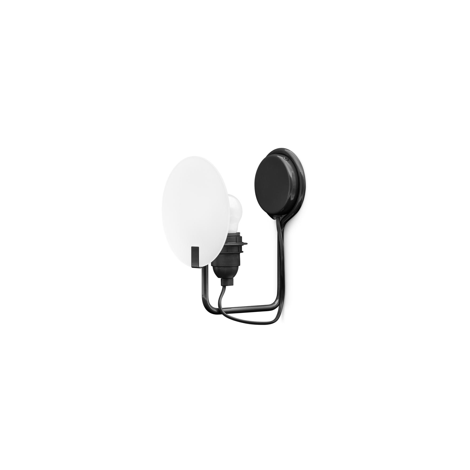 Stilnovo Bugia Wall Lamp 1 Glossy Black
