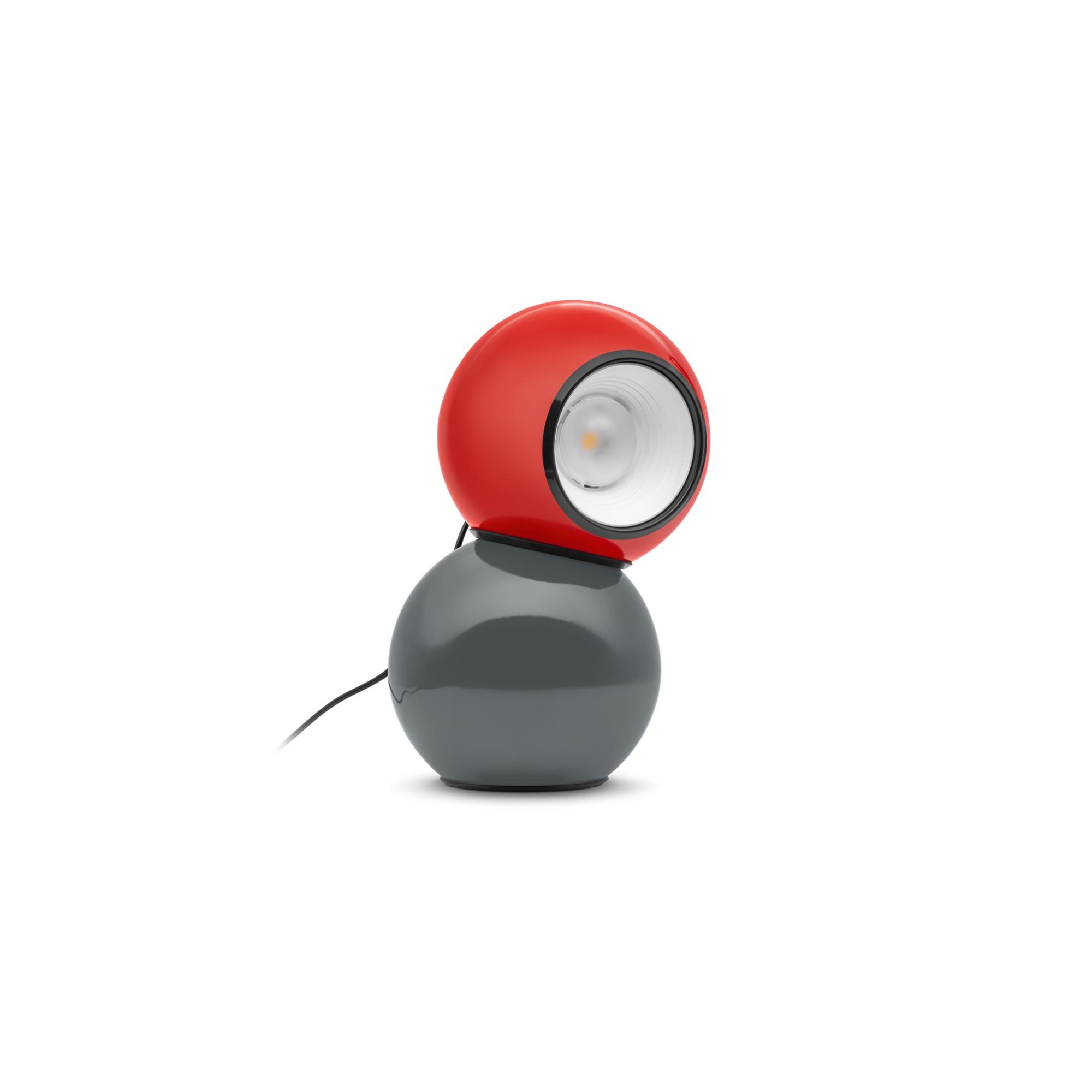 Stilnovo Gravitino Lámpara de Mesa Gris/ Rojo