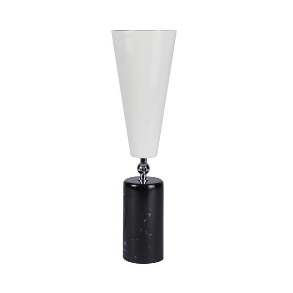 TATO Vox Bordslampa Svart Marmor & Krom/Vit Stor