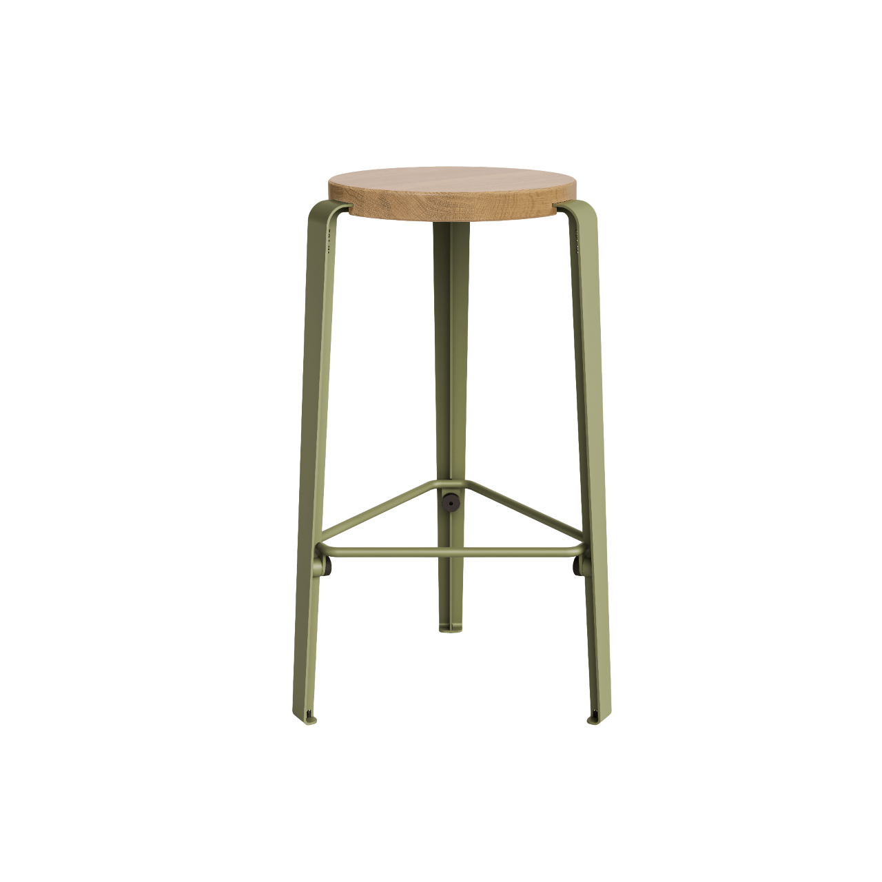 TipToe MI LOU Stool Oak/Khaki Green