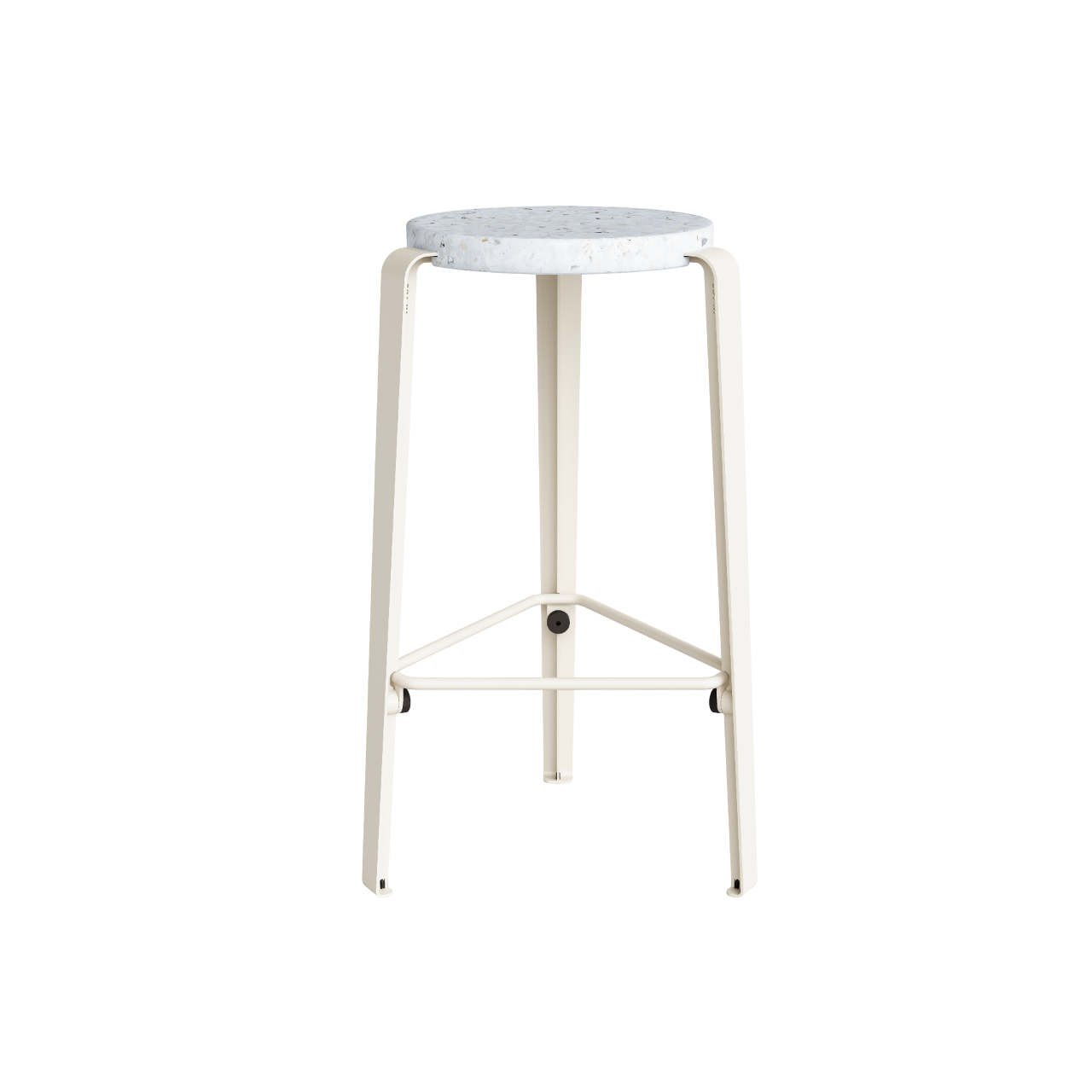 TipToe MI LOU Stool Recycled Plastic White/Cream White