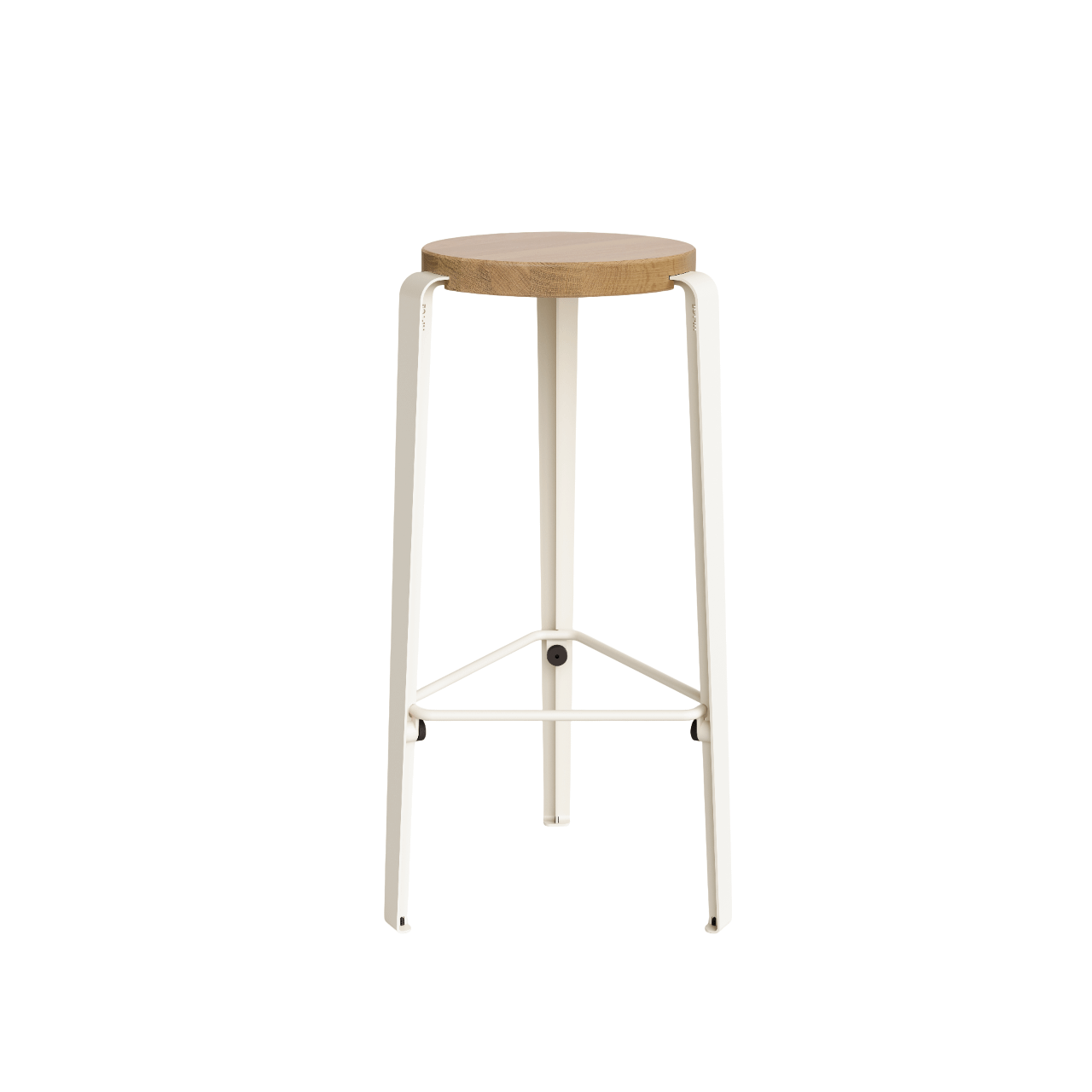 TipToe BIG LOU Stool Oak/Cream White