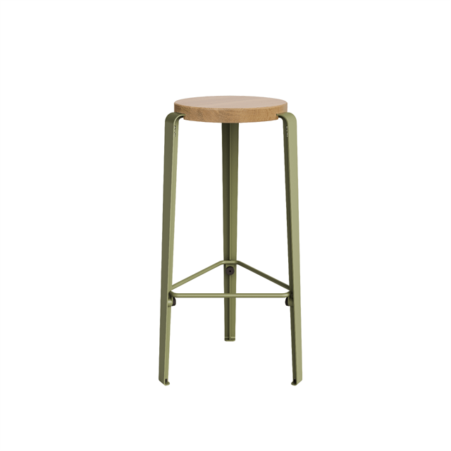TipToe BIG LOU Skammel Egetræ/Khaki Green