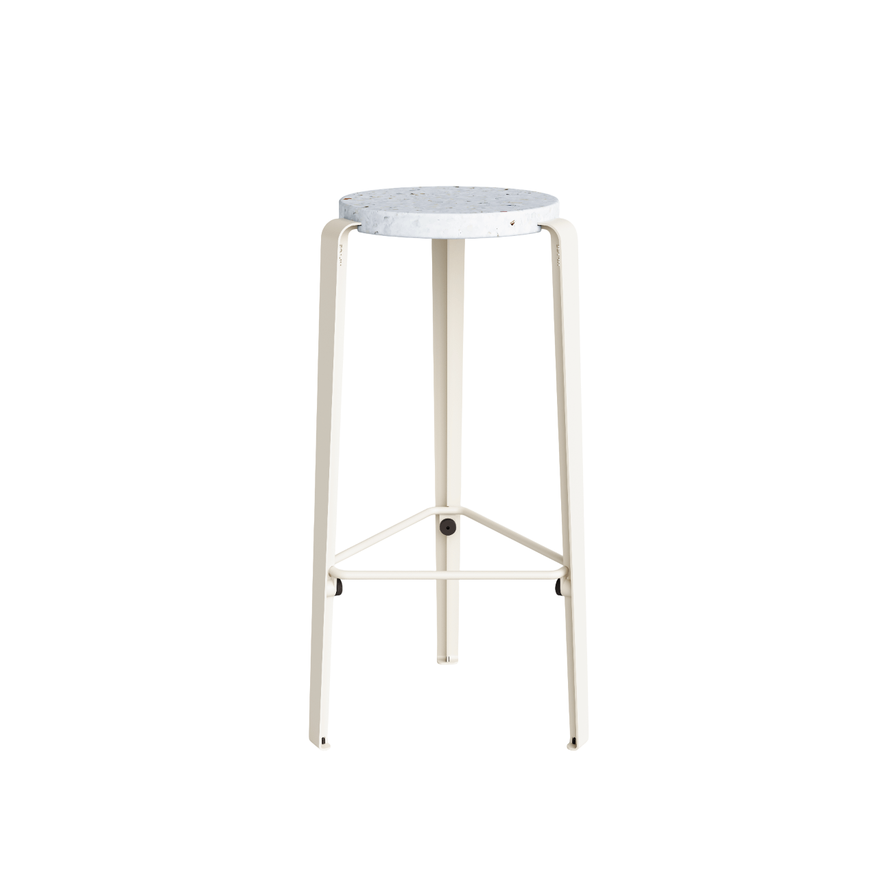 TipToe BIG LOU Stool Recycled Plastic White/Cream White