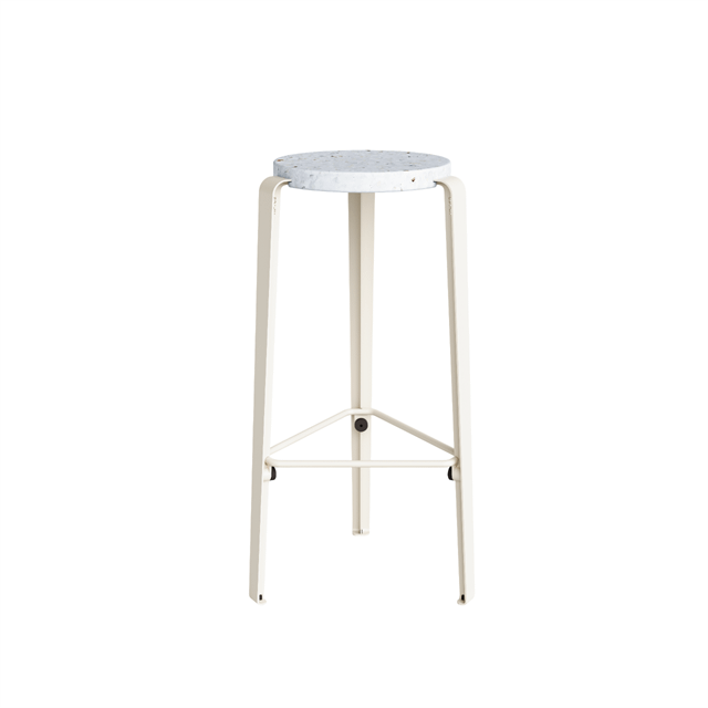 TipToe BIG LOU Skammel Genanvendt Plastik Hvid/Cream White