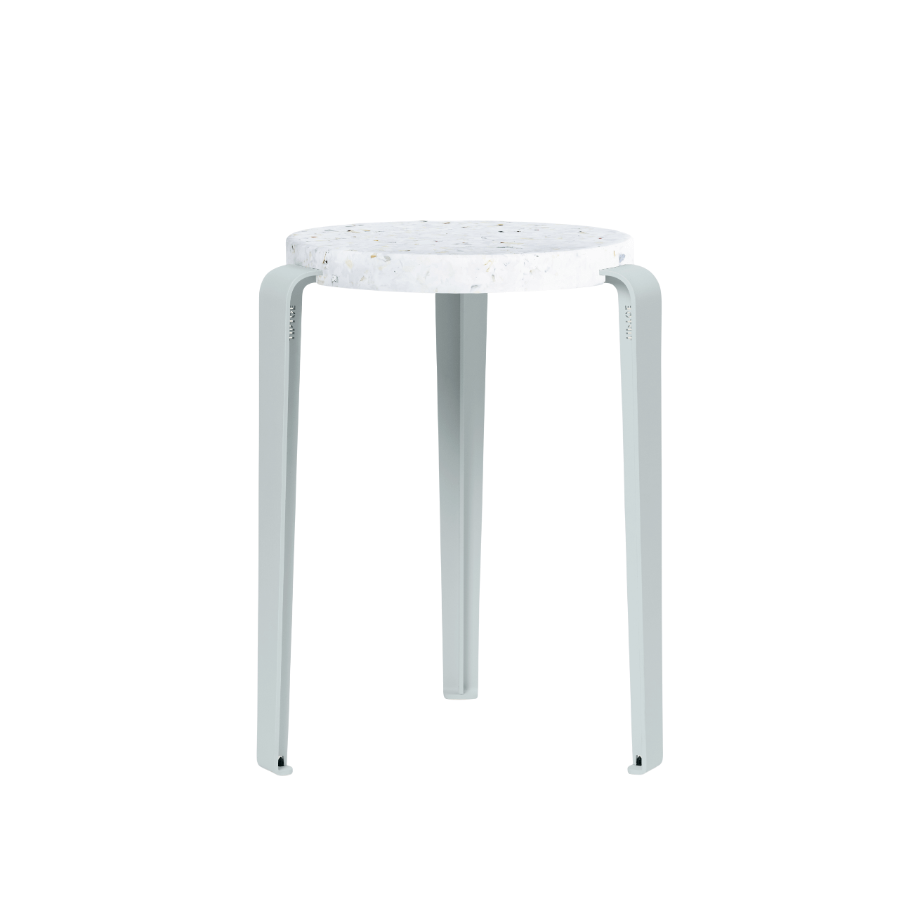 TipToe LOU Stool Recycled Plastic White/Pale Blue