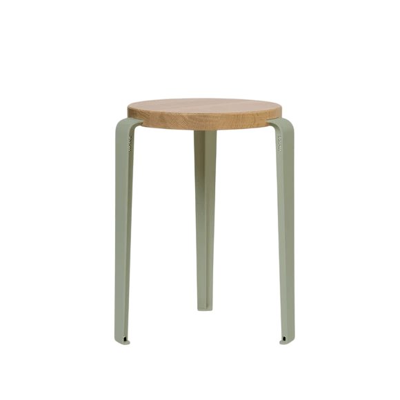Sgabello TipToe LOU Rovere/Verde Cachi