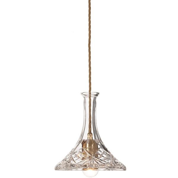 Lee Broom Tulip Decanterlight Pendant Crystal/ Brass