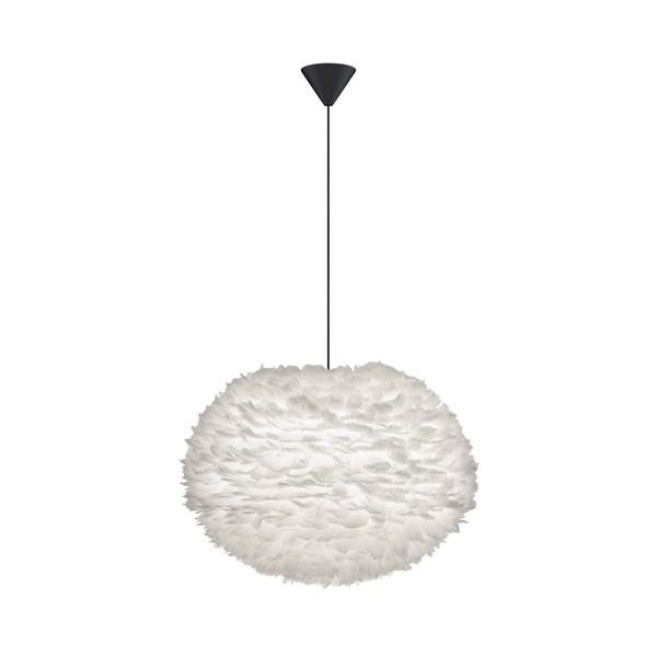 Umage Eos Pendant Large White with Cone Rosette in Black