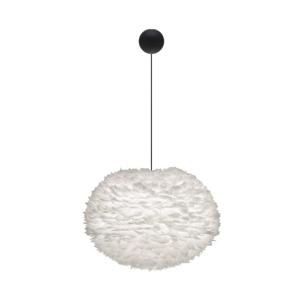 Umage Eos Pendant Large White with Cannonball Rosette In Black