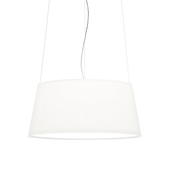 Vibia Warm Pendel Aluminium Schirm Matt Weiß