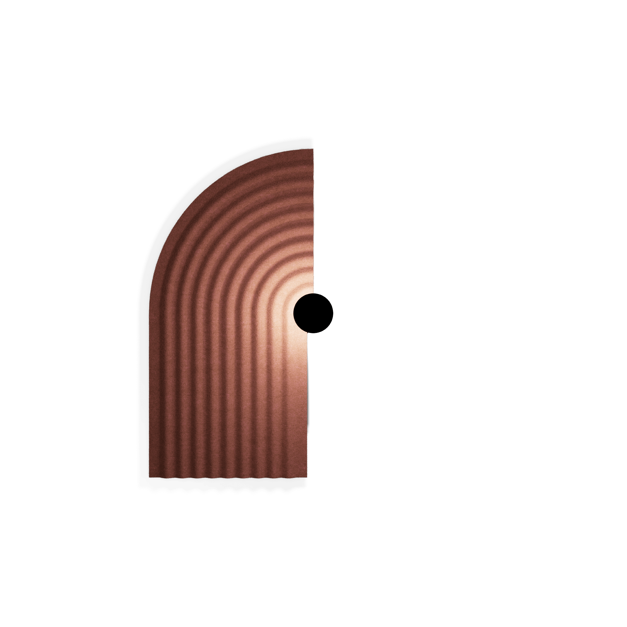 Wever & Ducré TAPIS SOFT 4.0 Væglampe Felt Oxide Red