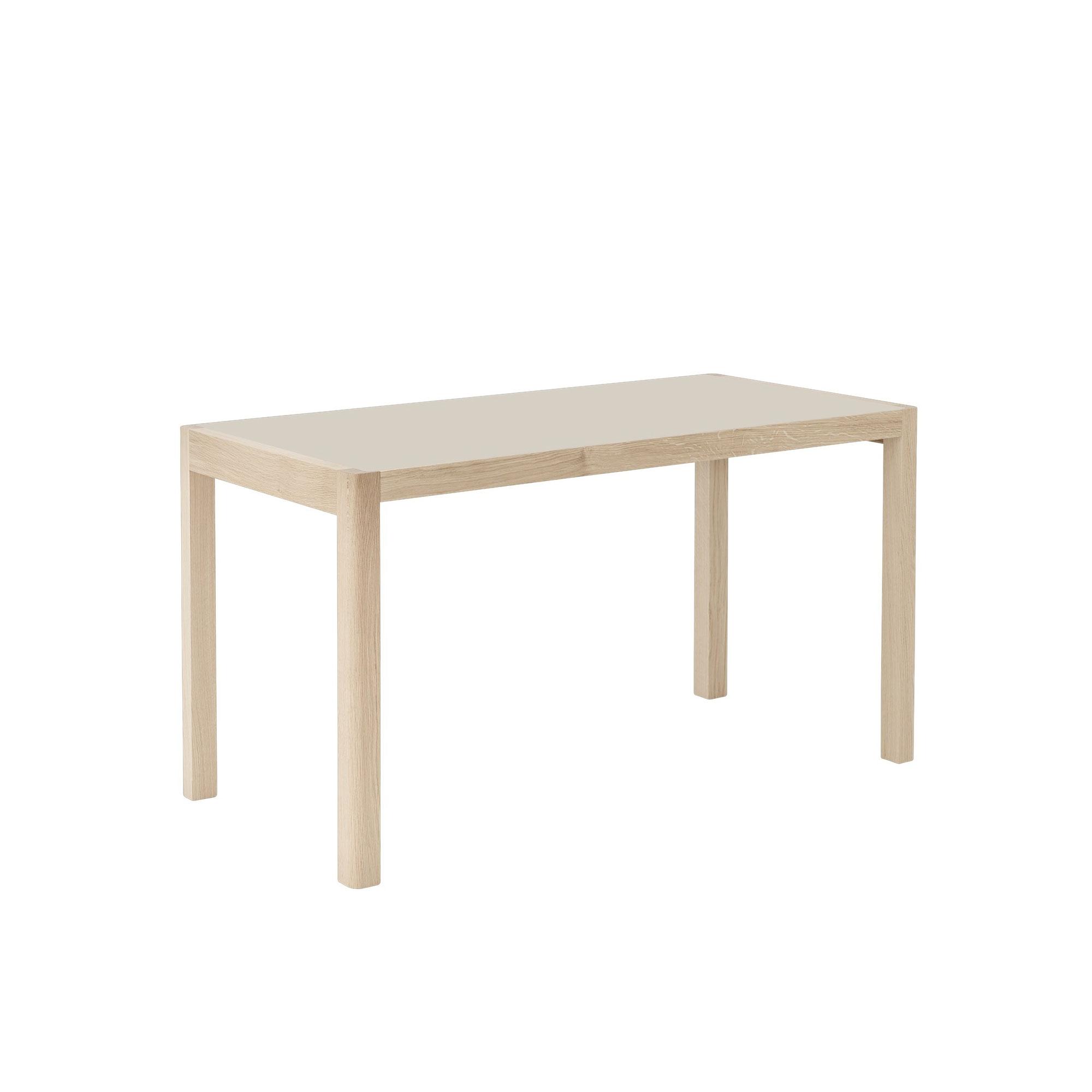 Muuto Workshop Desk Warm Gray Linoleum/Oak