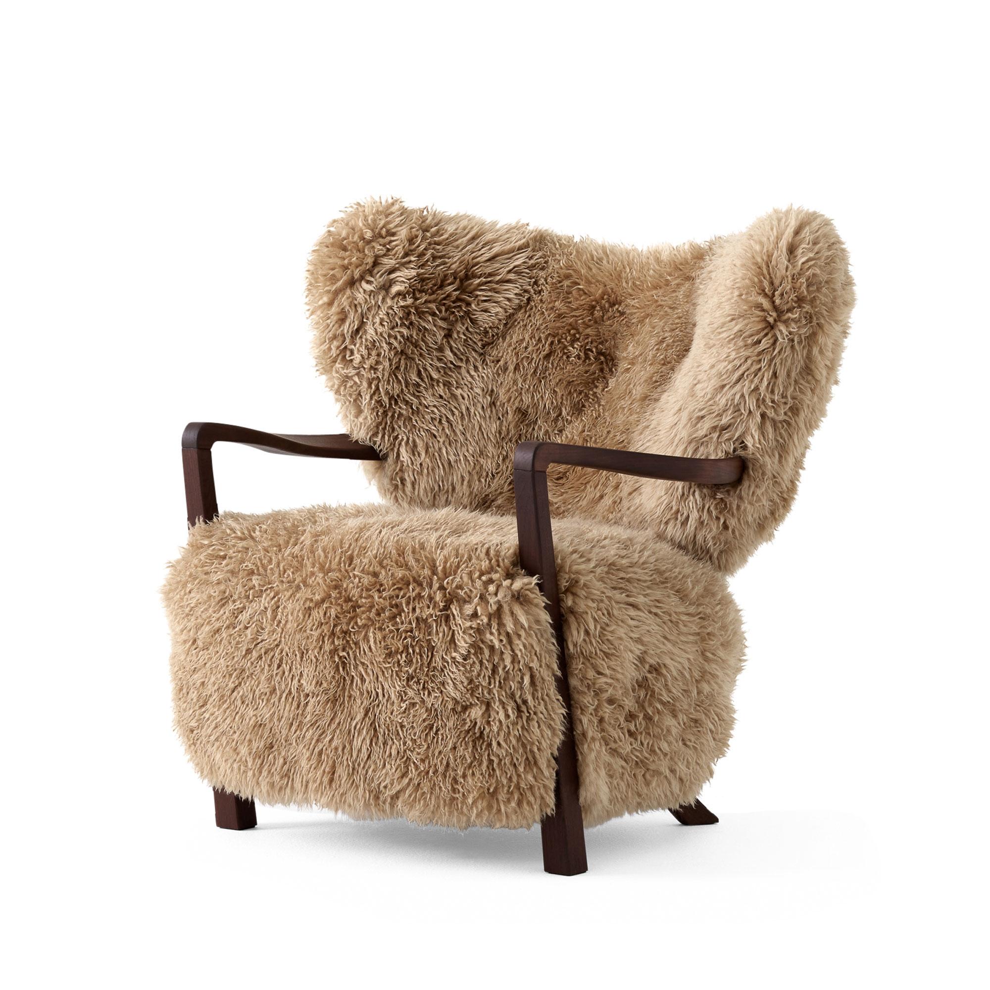 &Tradition Wulff ATD2 Armchair Sheepskin Honey 50 mm/Oiled Walnut