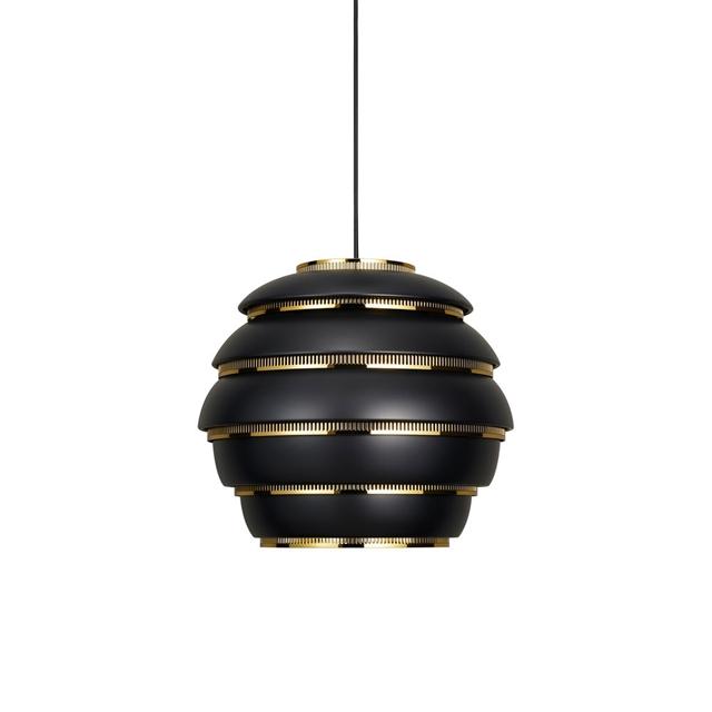 artek Beehive A331 Taklampa Svart/ M&auml;ssing