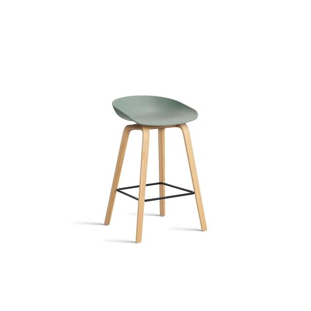 HAY AAS32 Barstol H65 Eg/Stål/Fall Green